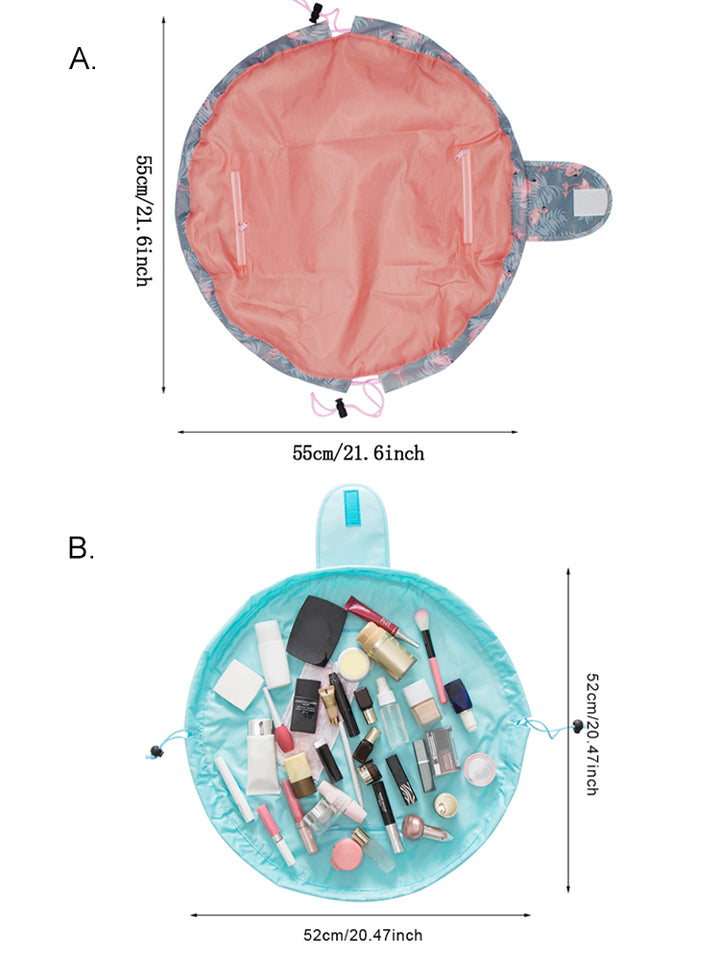 Toiletry Wash Cosmetic Bag Makeup Storage Case Organizer Mermaid-Color Drawstring shrink Women Fashion Travel Accessories Items