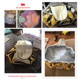 Toiletry Wash Cosmetic Bag Makeup Storage Case Organizer Mermaid-Color Drawstring shrink Women Fashion Travel Accessories Items