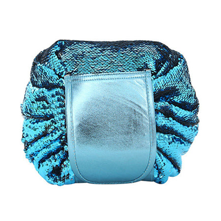 Toiletry Wash Cosmetic Bag Makeup Storage Case Organizer Mermaid-Color Drawstring shrink Women Fashion Travel Accessories Items